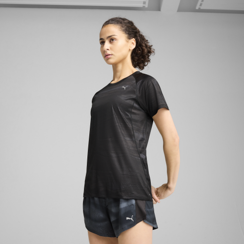 T-shirt de running à imprimé intégral VELOCITY Fem