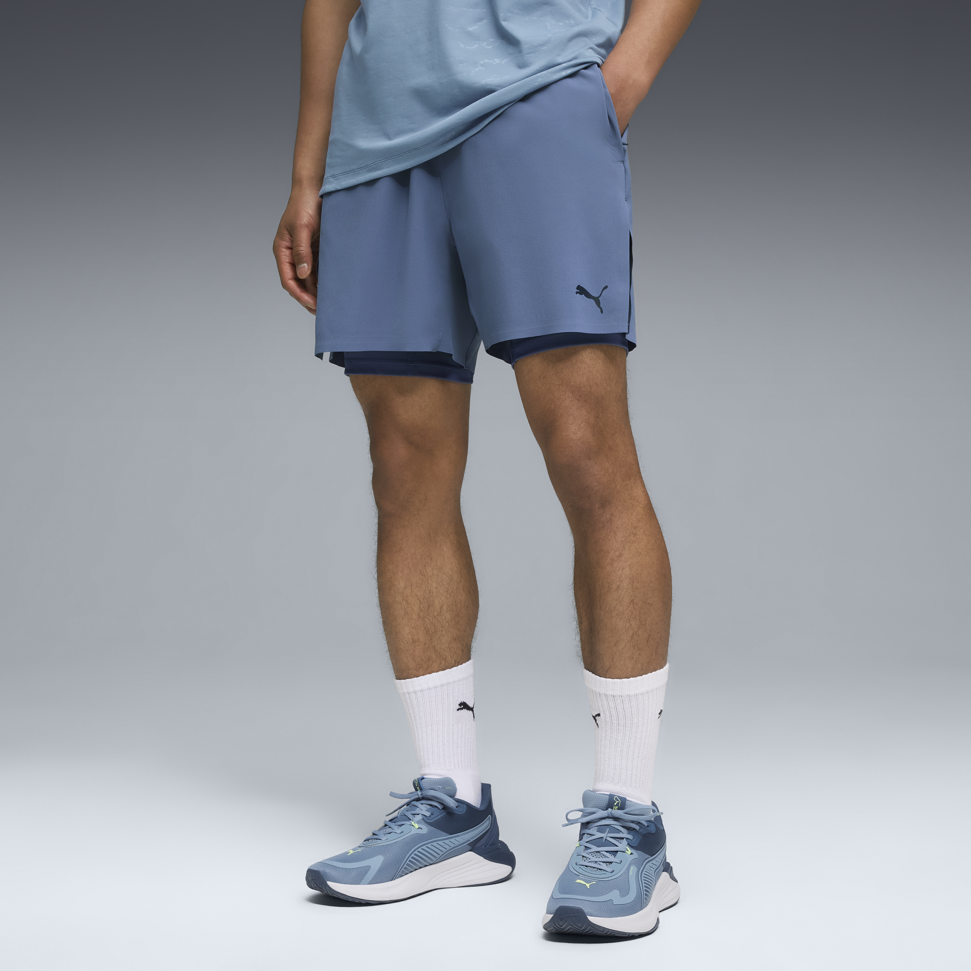 Short extensible 2-en-1 TECH TRAINING Homme