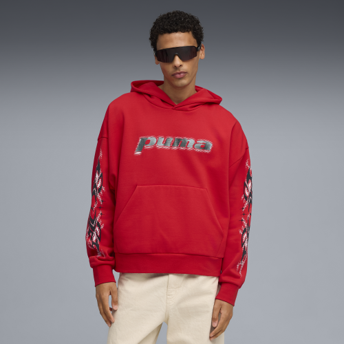 Hoodie coupe carrée en polaire PUMATECH Homme