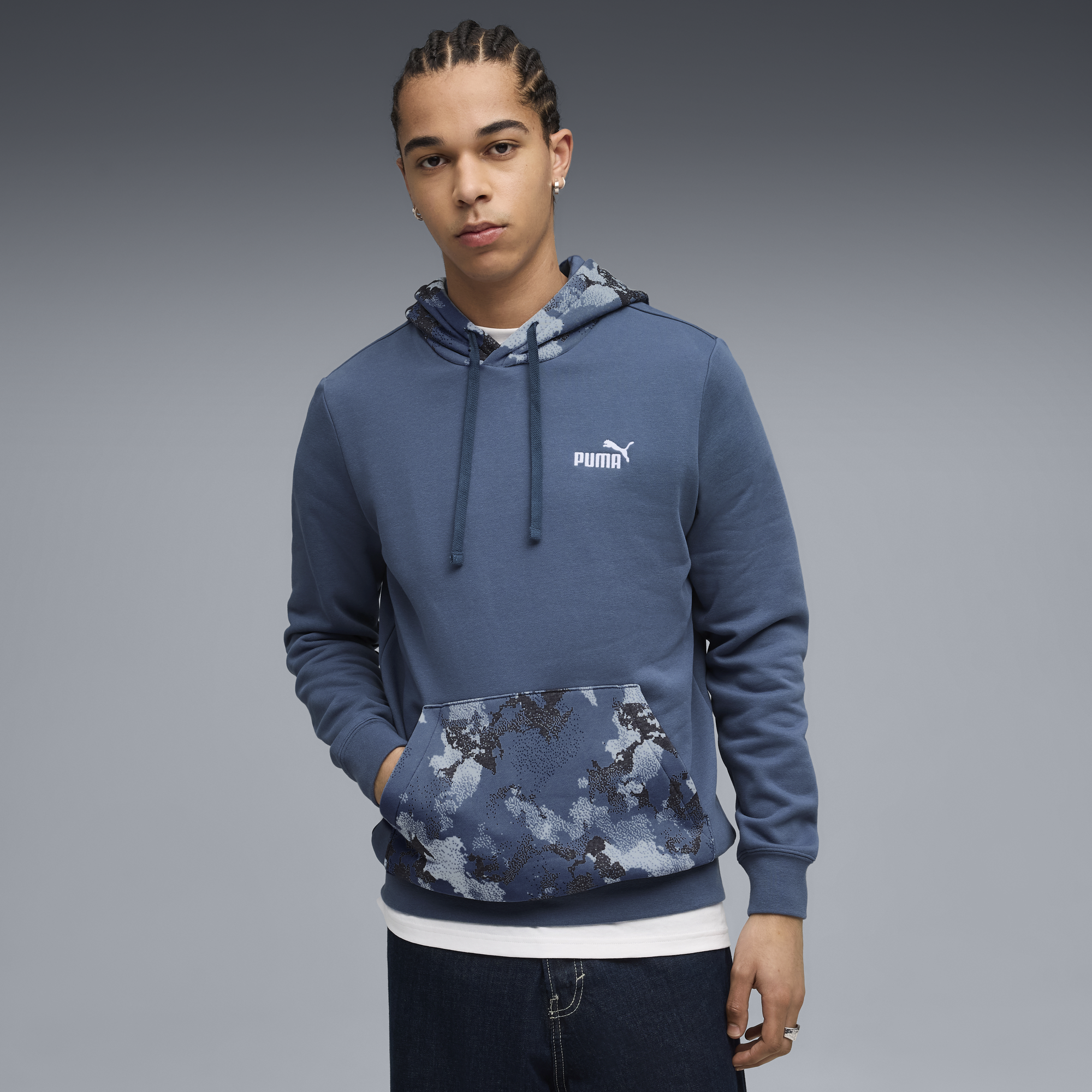 Hoodie à motif camouflage Essentials Homme